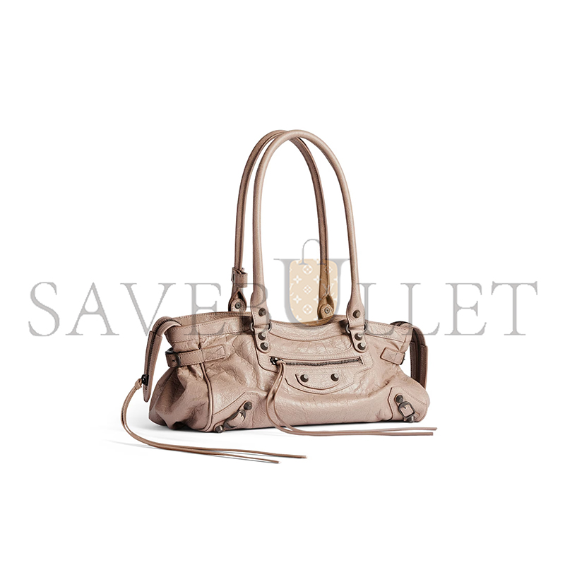 BALENCIAGA WOMEN'S LE CITY BAG EAST-WEST IN SESAME 8457042ABEK2914 (40*18*15cm) BALENCIAGA WOMEN'S LE CITY BAG EAST-WEST IN SESAME 8457042ABEK2914 (40*18*15cm)